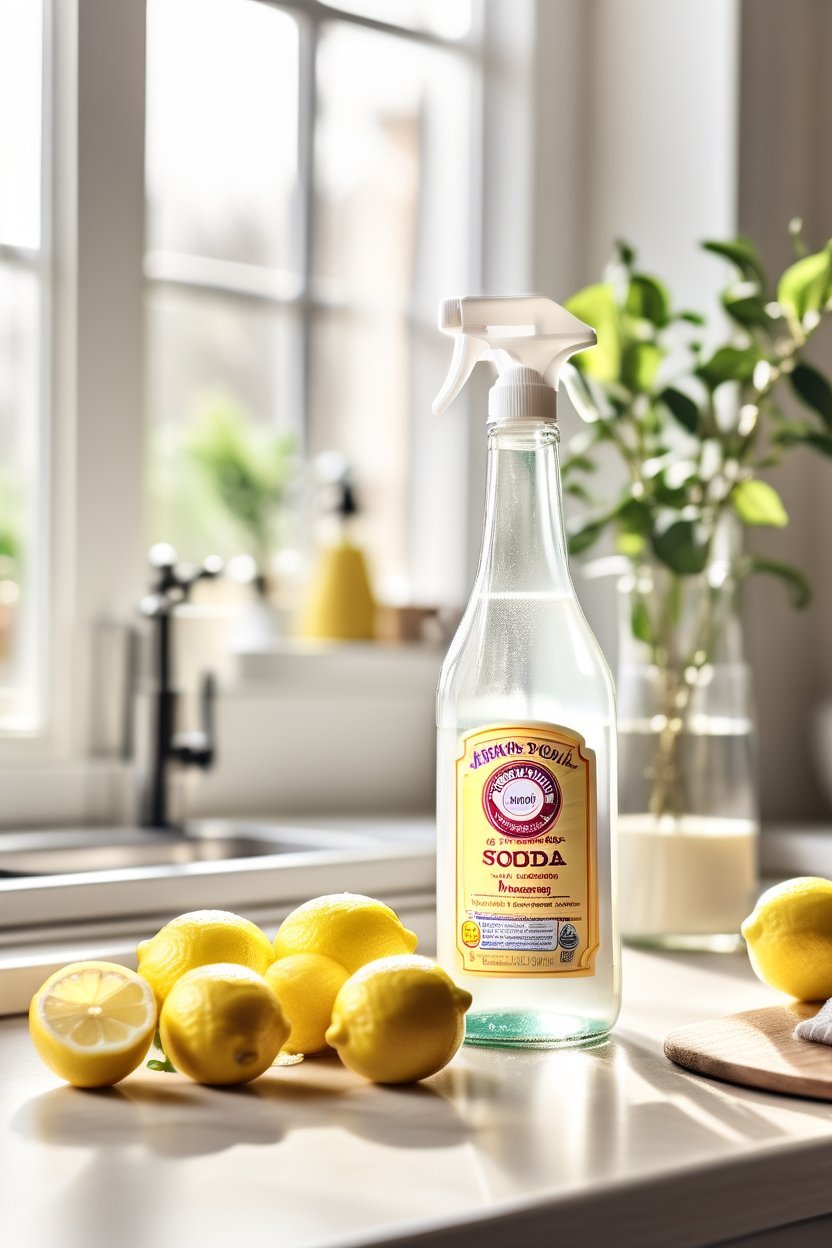 baking soda vinegar cleaning hacks counter