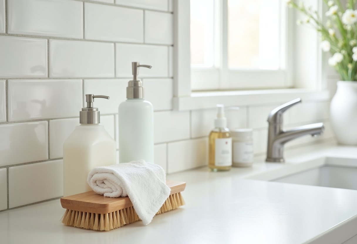 bathroom tile grout cleaning supplies spring refresh