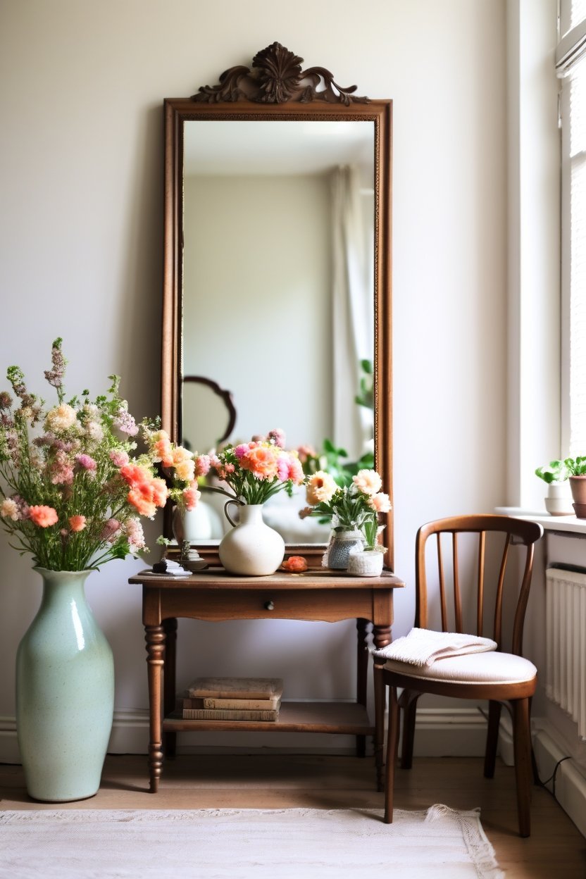 decorate home thrift store finds styled living room