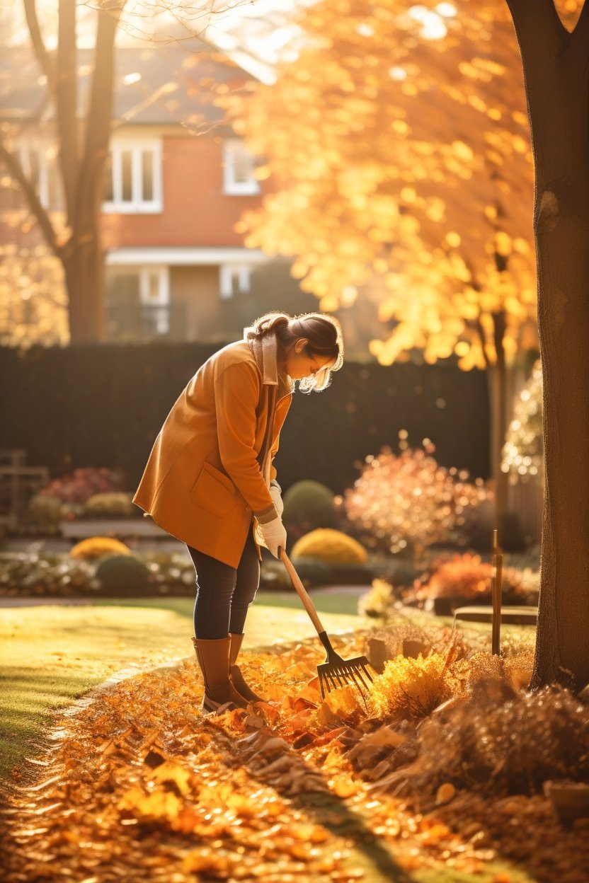 prepare garden for winter fall checklist raking