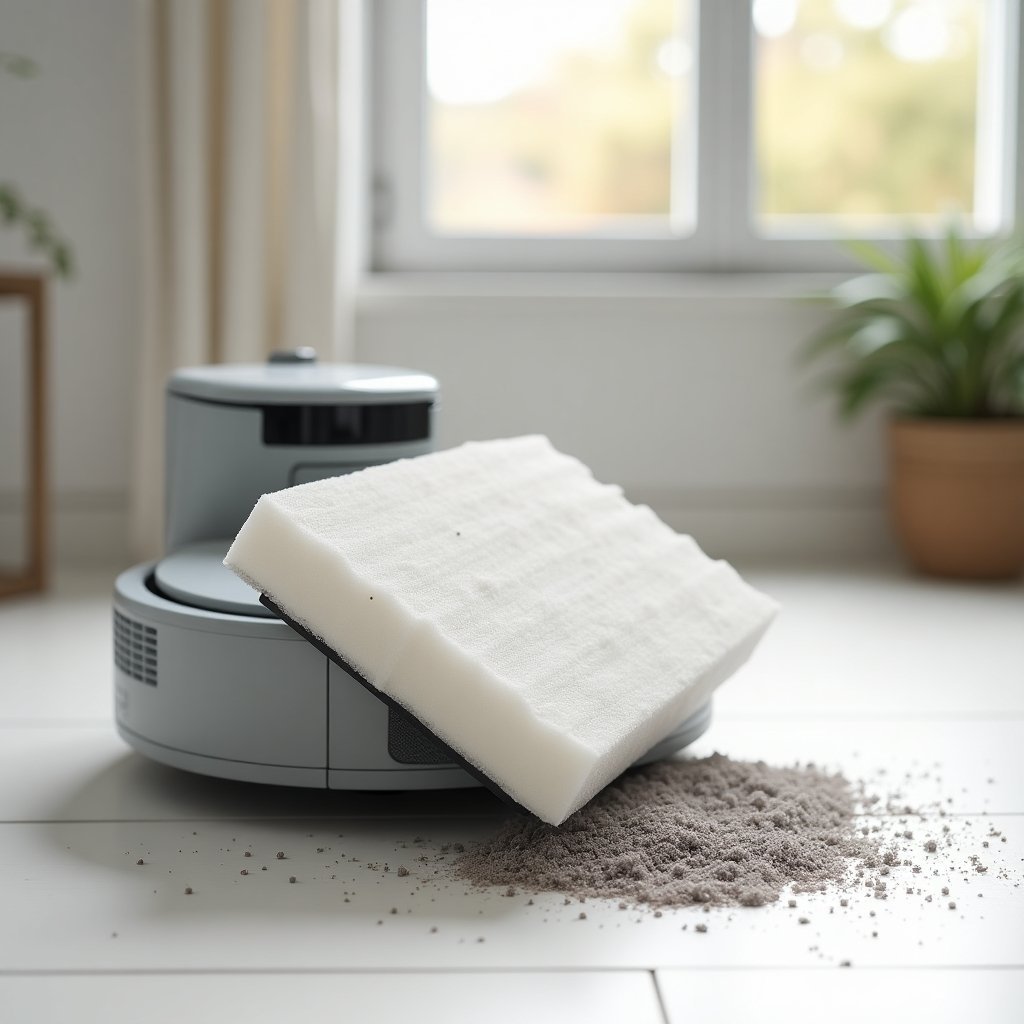 robot vacuum hepa filter pet hair content b