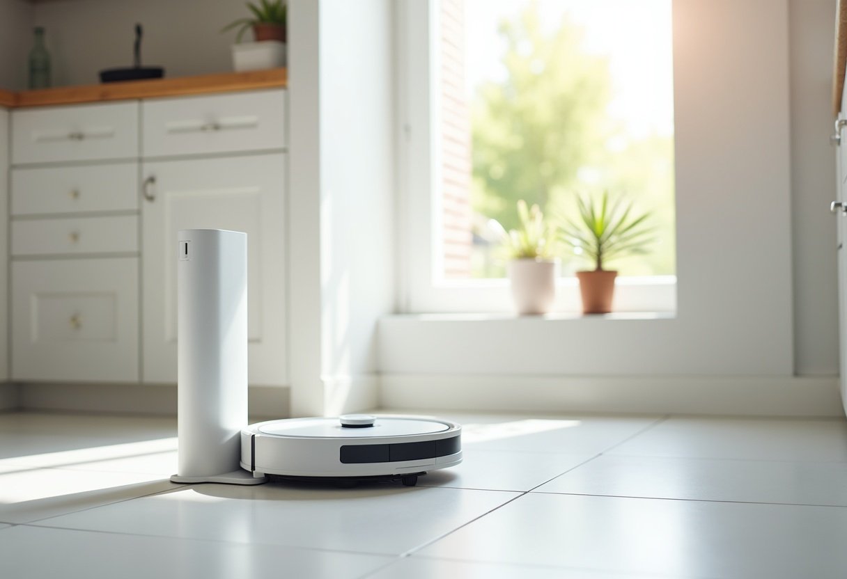 self emptying robot vacuum base station content a