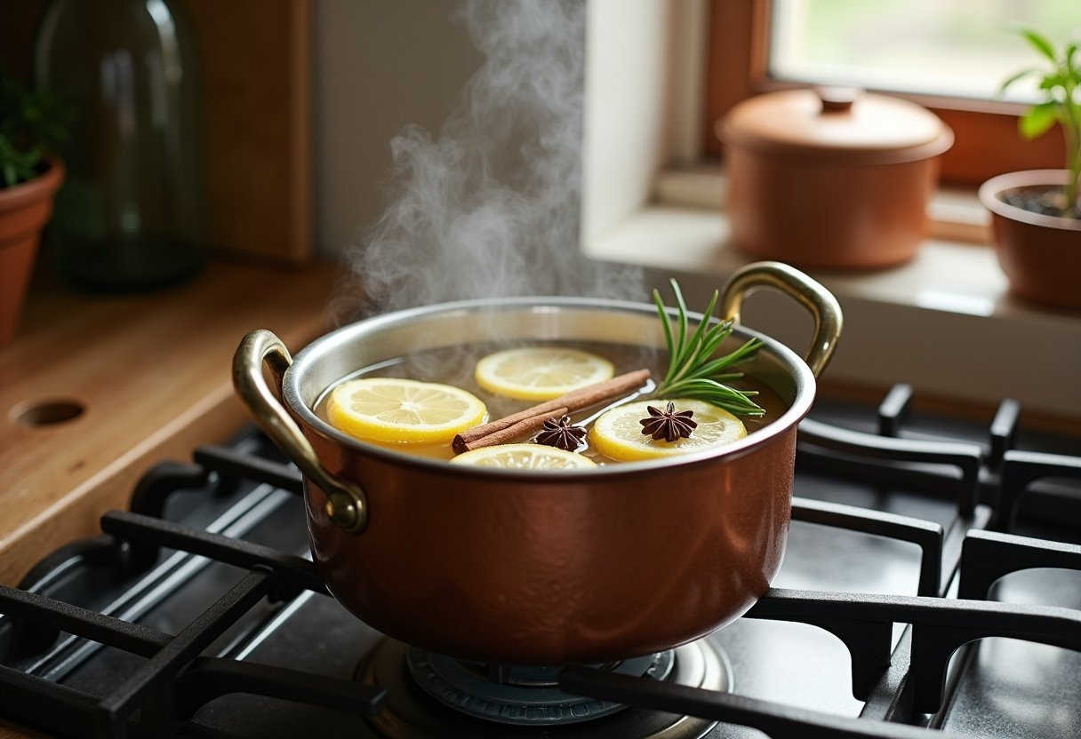simmering pot citrus cinnamon kitchen content a