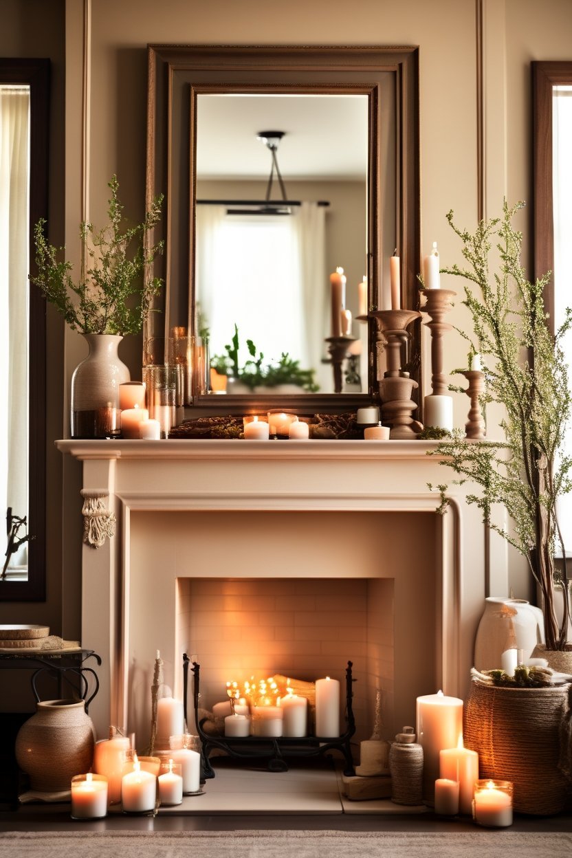 style mantel beautifully every season fireplace