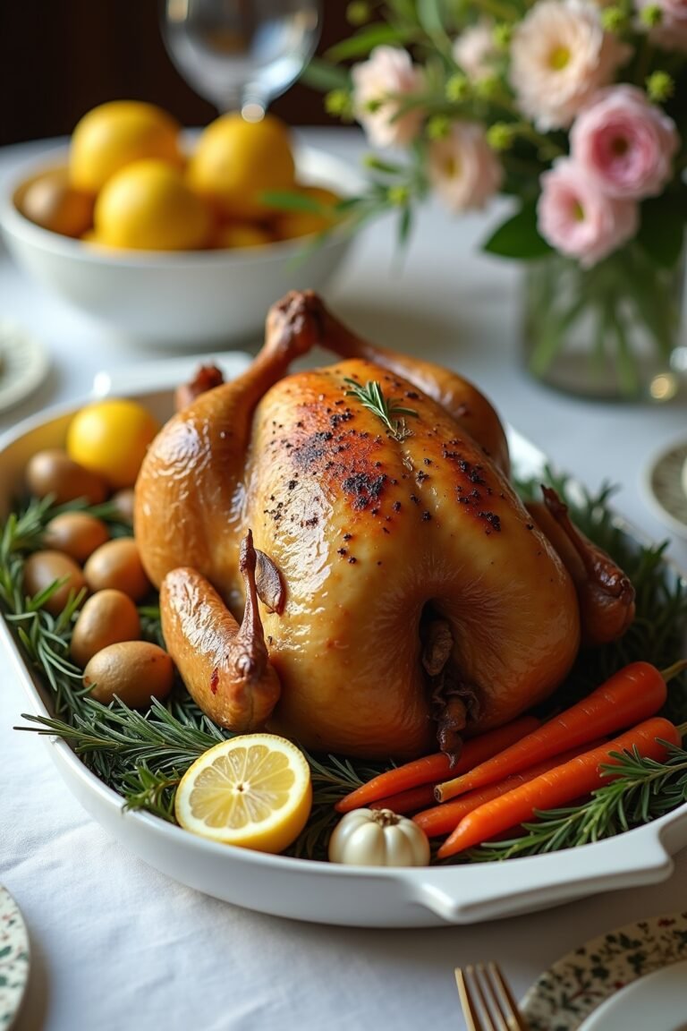 Lemon Herb Roasted Chicken for Easter Sunday